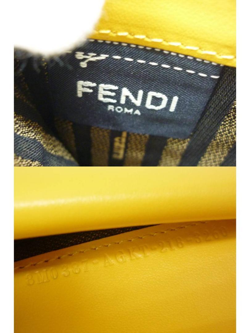 エフ イズ フェンディ 二つ折り コンパクト財布 8M0387 イエロー　a