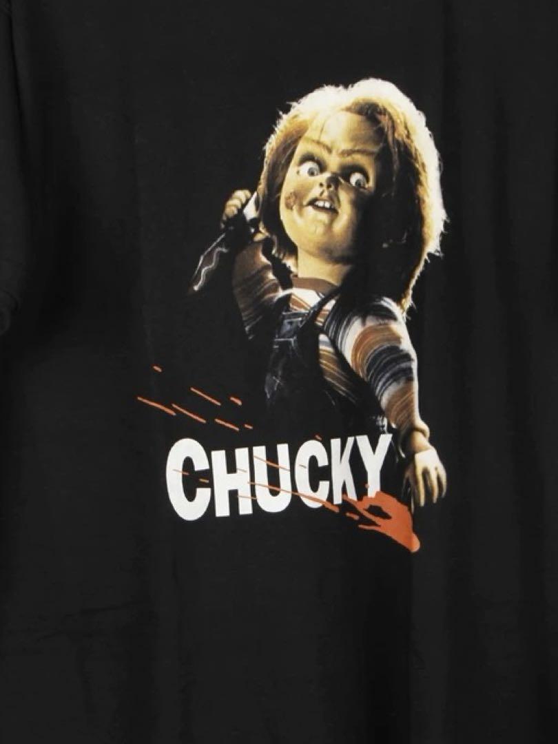チャッキー柄Tシャツ ムービーTシャツ・ホラー好き必見 チャッキー柄Tシャツ ムービーTシャツ・ホラー好き必見