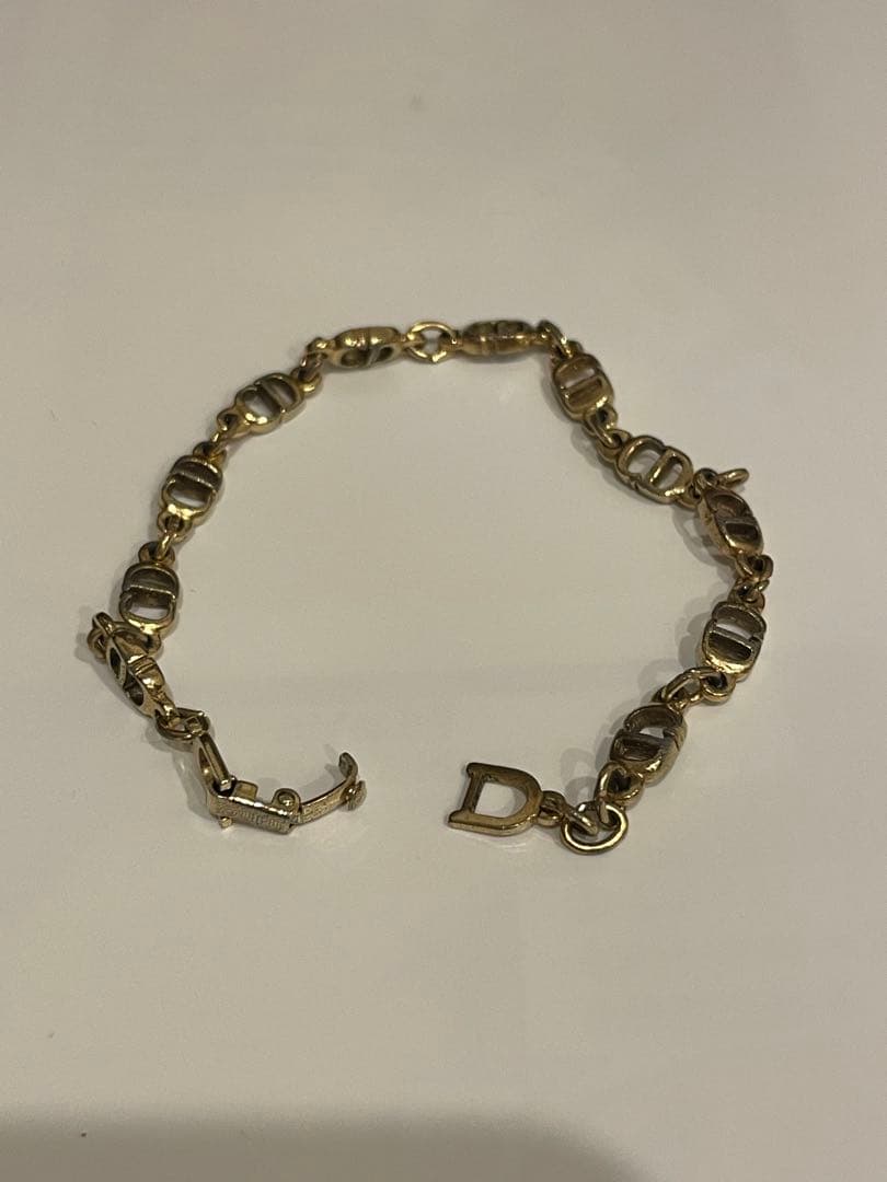 Christian Dior ブレスレット スモールCDロゴ リンクチェーン