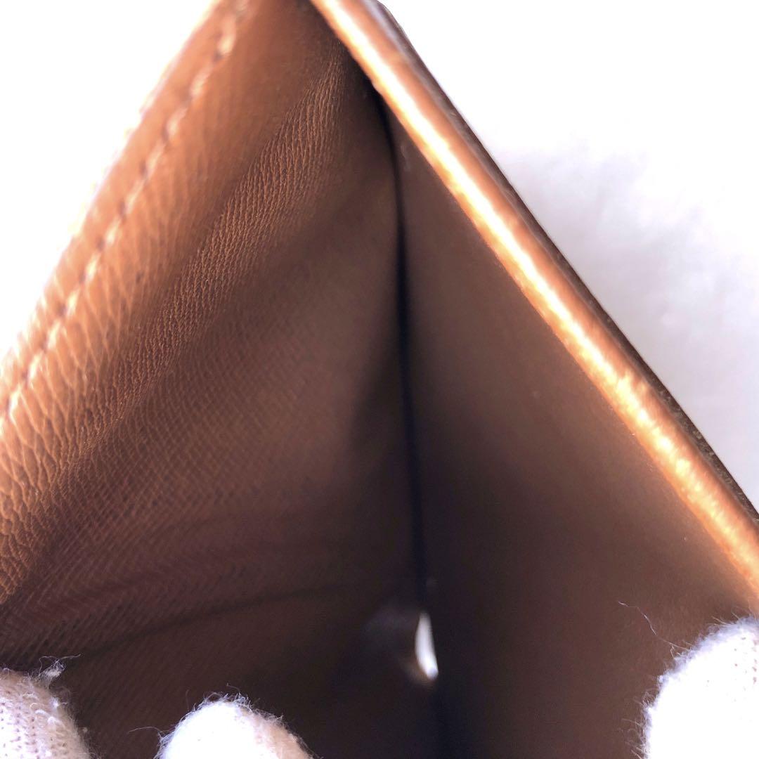 ルィヴィトン　Louis Vuitton モノグラム　二つ折り財布 ブラウン