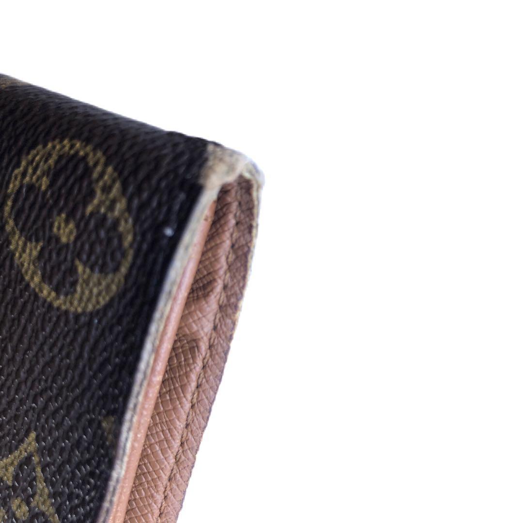 ルィヴィトン　Louis Vuitton モノグラム　二つ折り財布 ブラウン