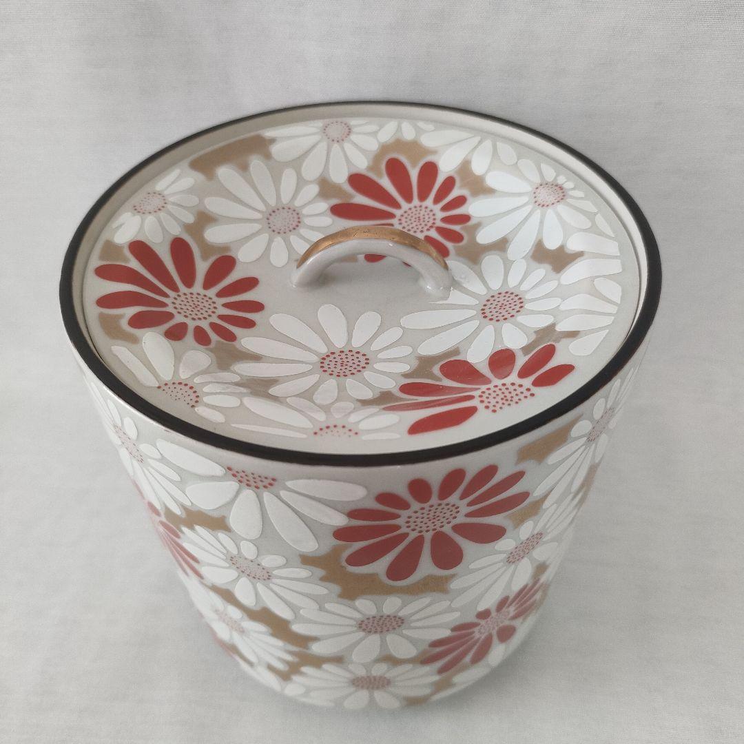 陶光 作 白掛釉花文水指 茶道具 茶器 水指 逸品 美品 です。