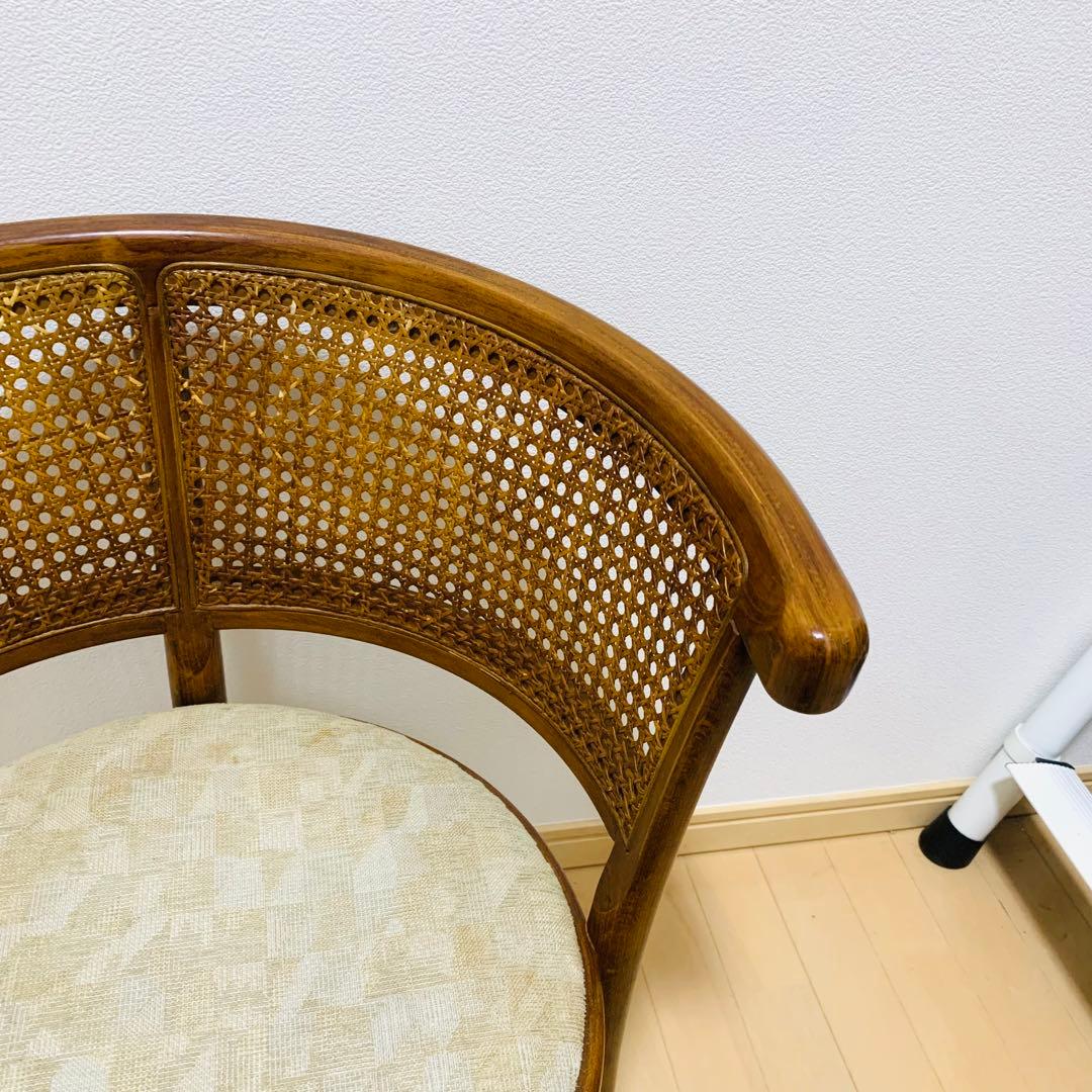 【希少】カリモク家具 ラタンバック ダイニングチェア 1脚 【希少】カリモク家具 ラタンバック ダイニングチェア 1脚