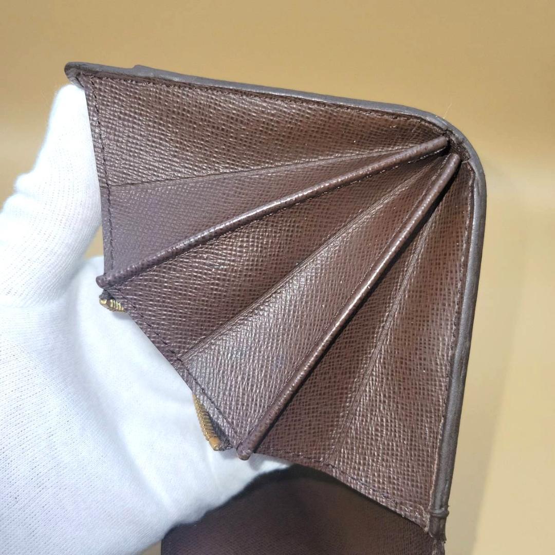 【美品】ルイヴィトン ダミエ ポルトフォイユ サラ 長財布 ブラウン 男女兼用