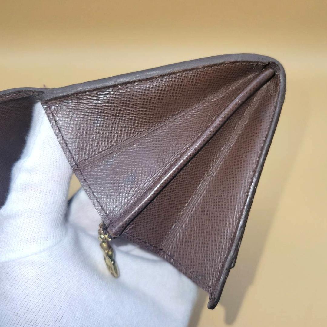 【美品】ルイヴィトン ダミエ ポルトフォイユ サラ 長財布 ブラウン 男女兼用