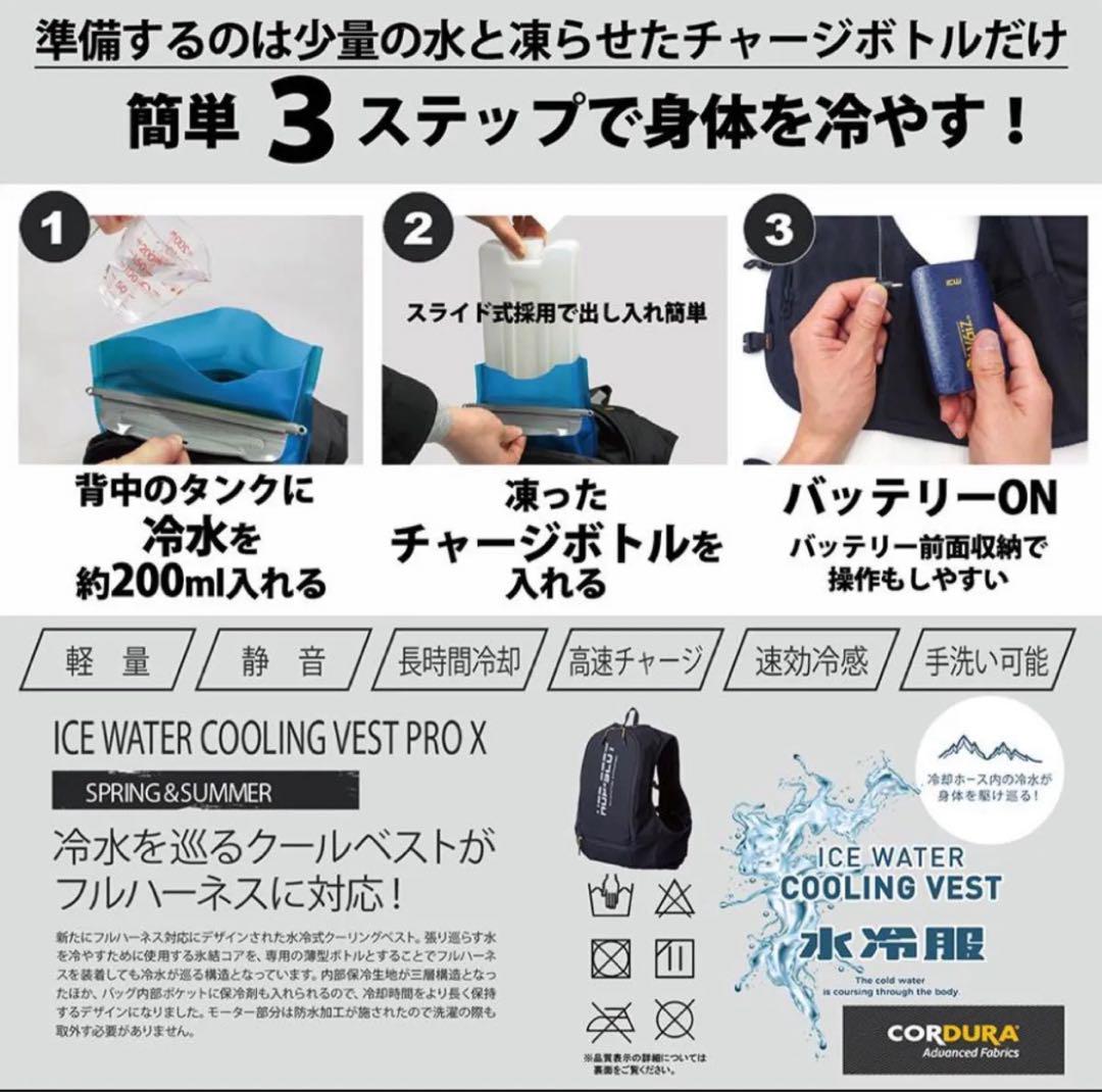 BIGサイズ！ ICＷ711 アイスクーリングベストProX ハーネス対応セット BIGサイズ！ ICW711 アイスクーリングベストProX ハーネス対応