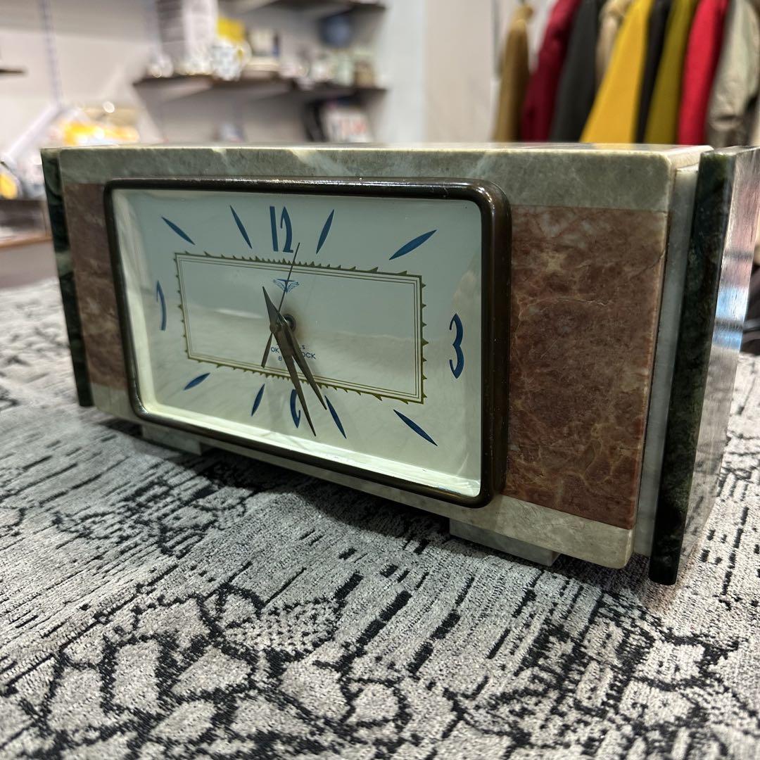 TOKYO CLOCK 穂高 手巻き式 置き時計 昭和レトロ