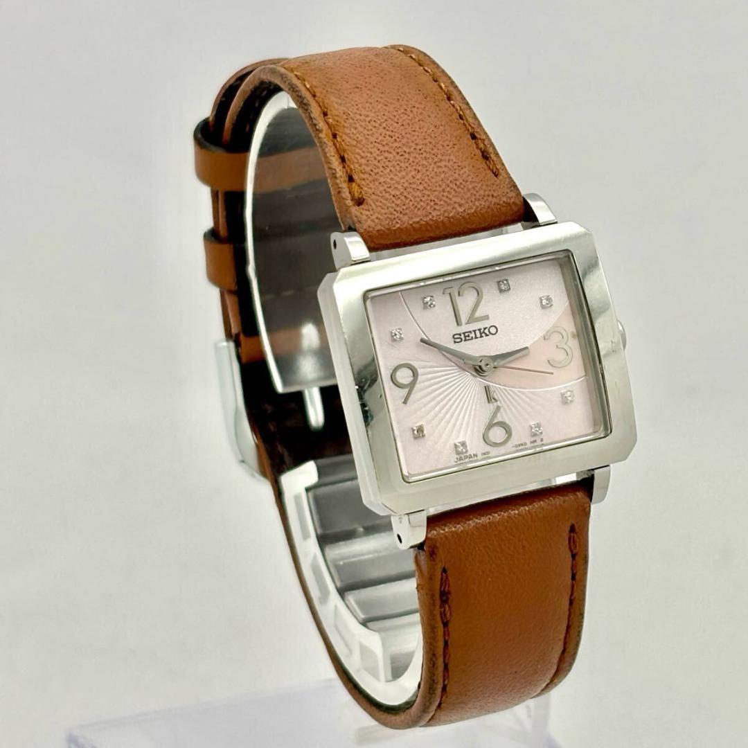 【限定/新品電池】SEIKO ルキア 8Pダイヤ シェル レディース 腕時計 新品電池】 SEIKO ルキア 8Pダイヤ レディース 腕時計 ドレス