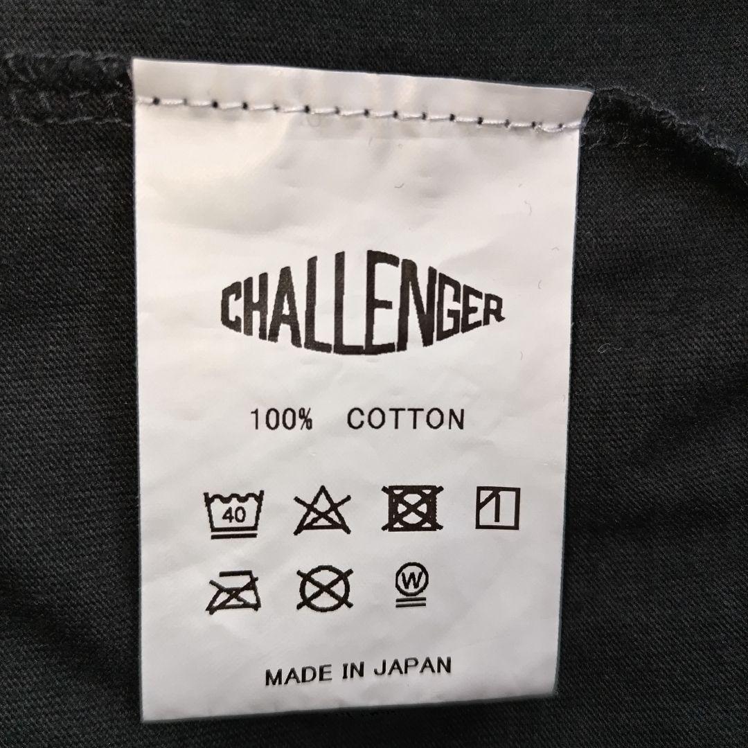 a88【人気Lサイズ】チャレンジャー☆背面ビックロゴ　Ｔシャツ　ワッペン付き