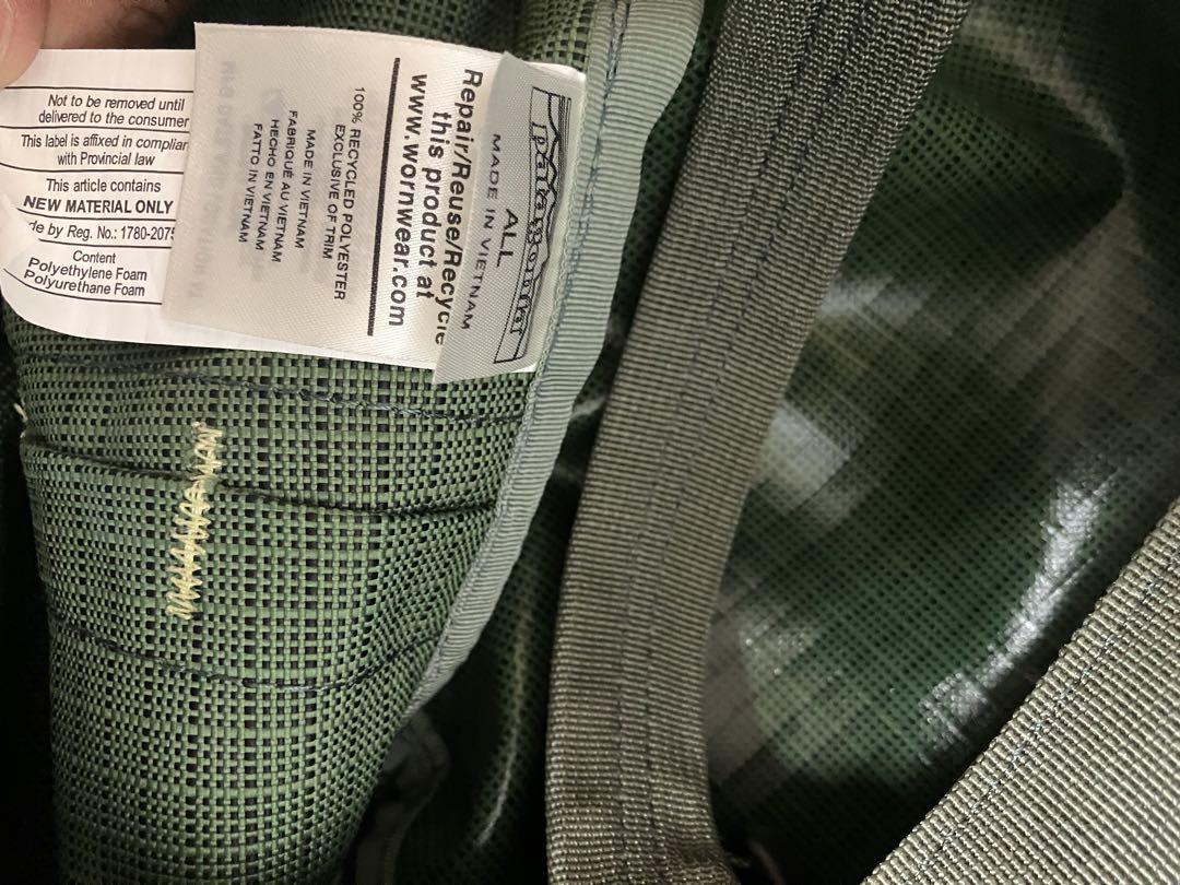 パタゴニア　ギアトート　61L 廃盤カラーCampGreenSP20