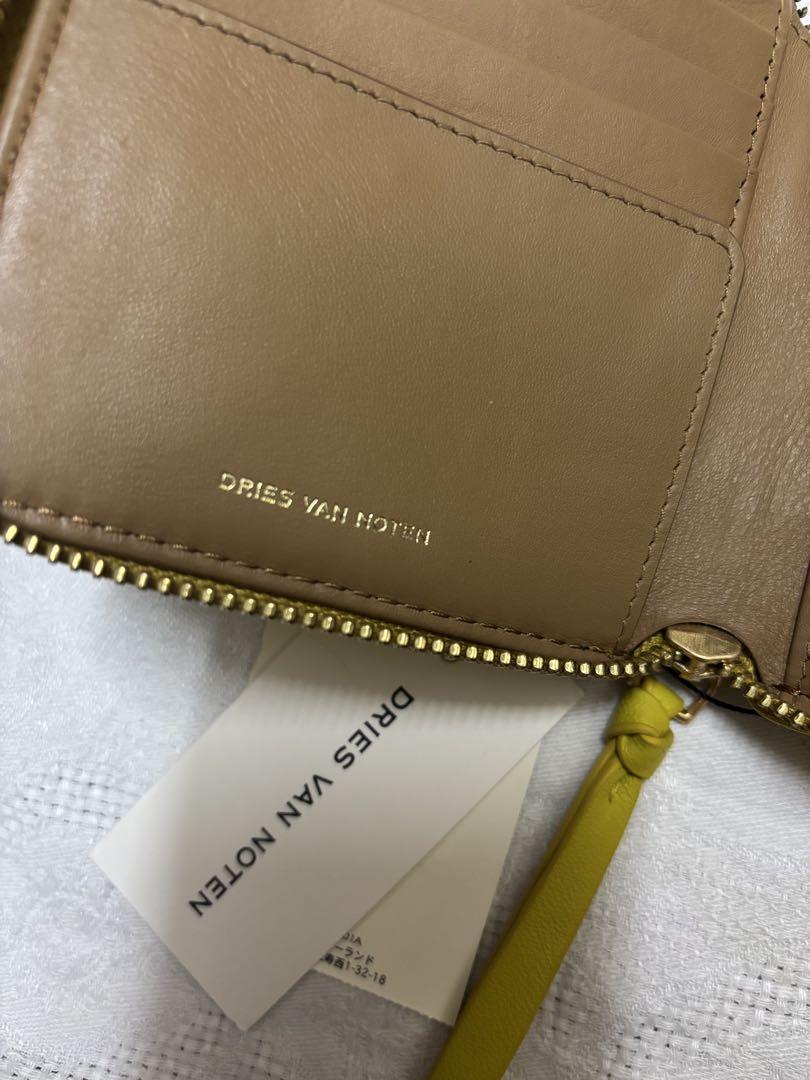 ドリスヴァンノッテン　財布　レザー イエロー DRIES VAN NOTEN