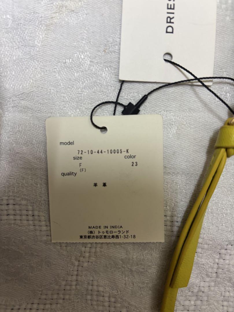 ドリスヴァンノッテン　財布　レザー イエロー DRIES VAN NOTEN