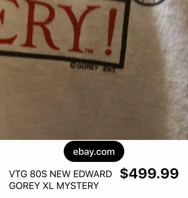 ビンテージ 80s 90s EDWARD GOREY レア ヴィンテージ
