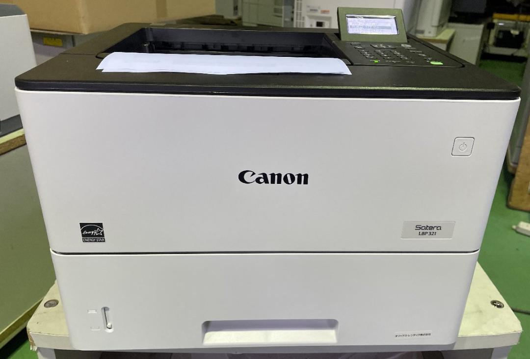 Canon LBP321 A4モノクロ　印刷枚数208枚　印字OK/トナー無