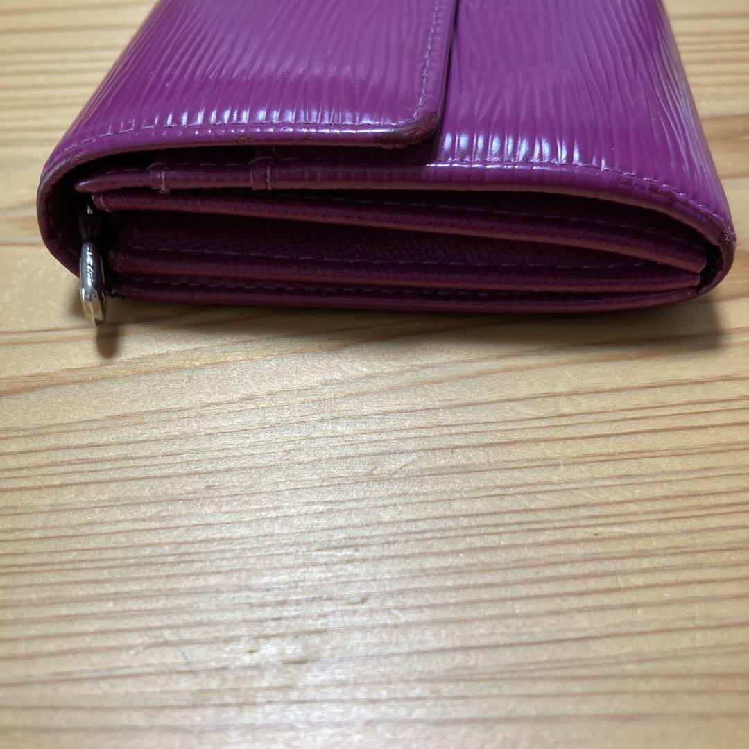 ルイヴィトン LOUIS VUITTON エピ レザー 長財布 パープル