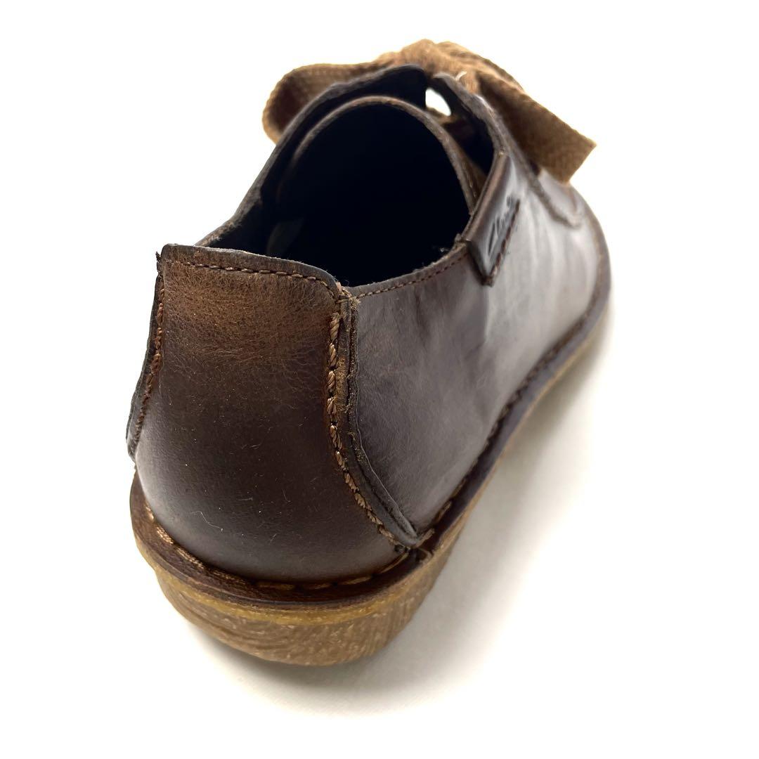 【美品】Clarks ファニードリーム 24.5cm レースアップ レザー