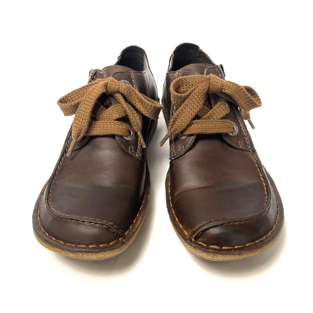 【美品】Clarks ファニードリーム 24.5cm レースアップ レザー
