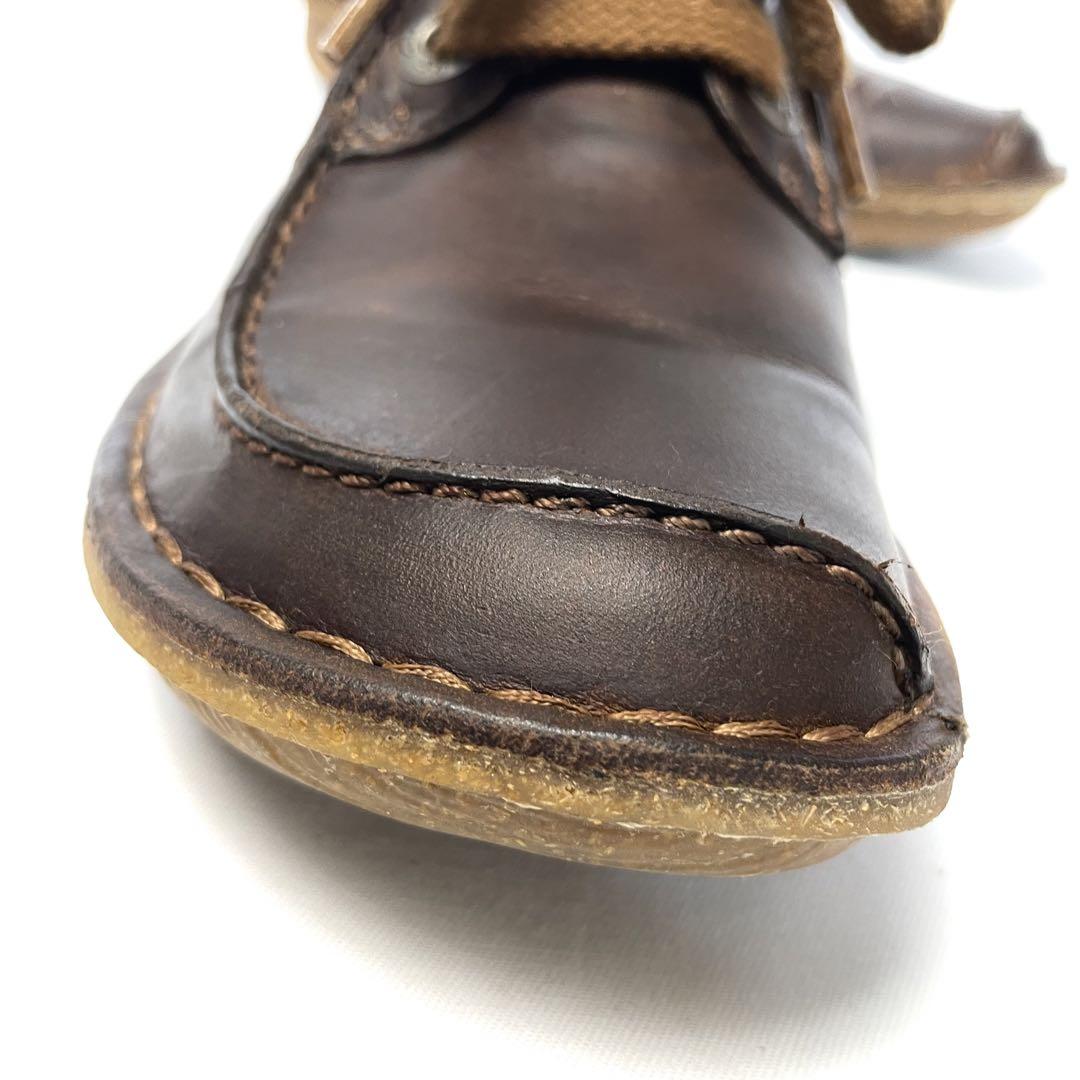 【美品】Clarks ファニードリーム 24.5cm レースアップ レザー