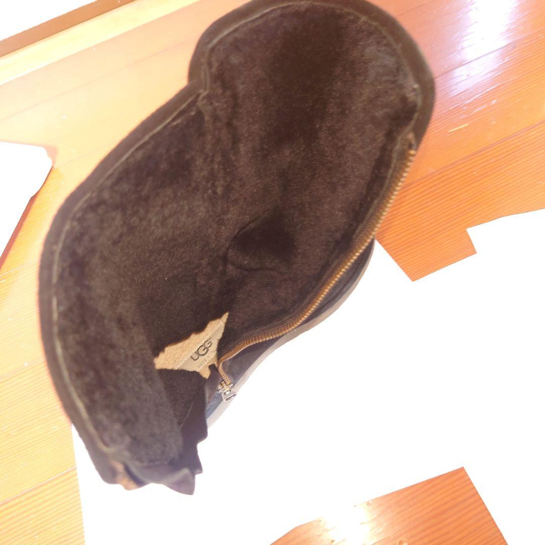 【希少】アグ　ＵＧＧ 黒 サイドジップタイプ　ロング ムートンブーツ 希少】アグ UGG 黒 サイドジップタイプ ロング ムートンブーツ