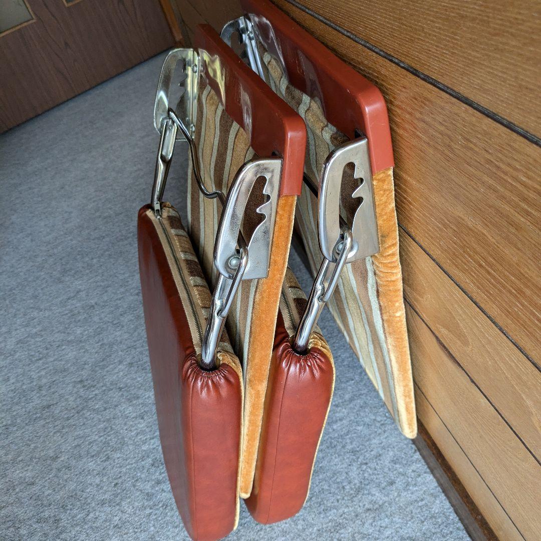 昭和レトロ　光製作所　座椅子　２脚