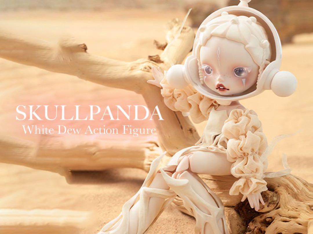 POPMART SKULLPANDA WHITE DEW アクションフィギュア