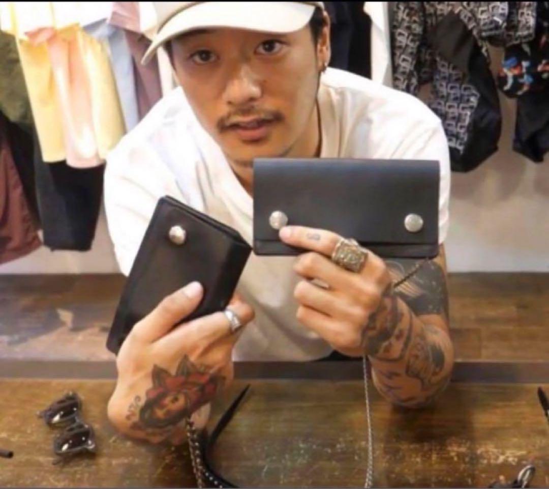 calee×tsyタイプ ミドルトラッカーウォレット　トラッカーウォレット　牛革
