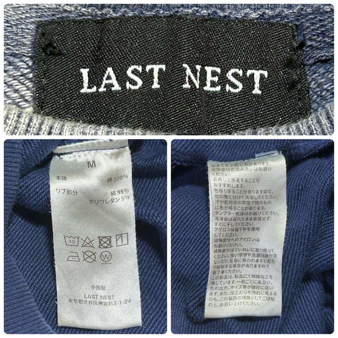 LAST NEST TIE-DYE CREWNECK NAVY ラストネスト M