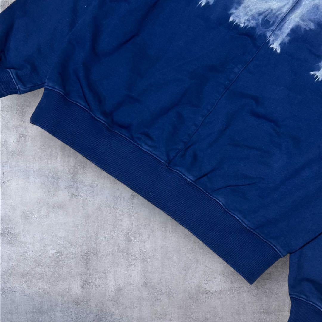 LAST NEST TIE-DYE CREWNECK NAVY ラストネスト M