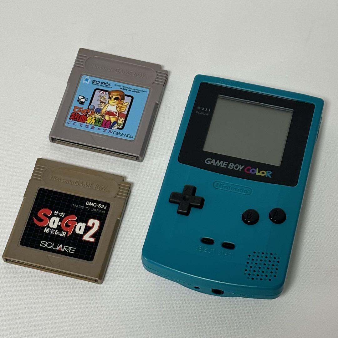 ゲームボーイ 青 ＋ソフト2本