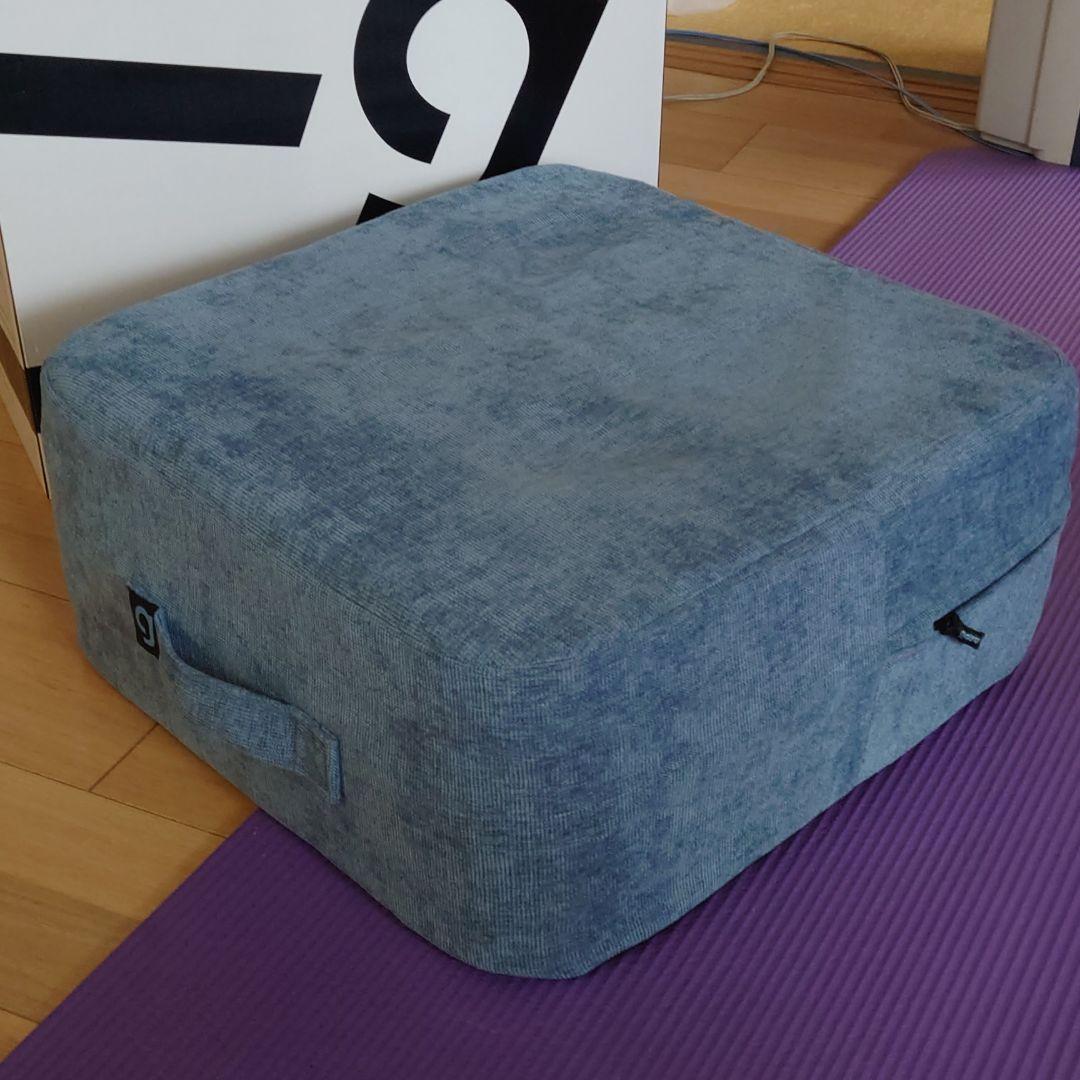 大特価!! シェイプキューブ 専用 トランポリン ブルー クッション 【本日特価】 専用 ブルー クッション トランポリン シェイプキューブ シングルソファ