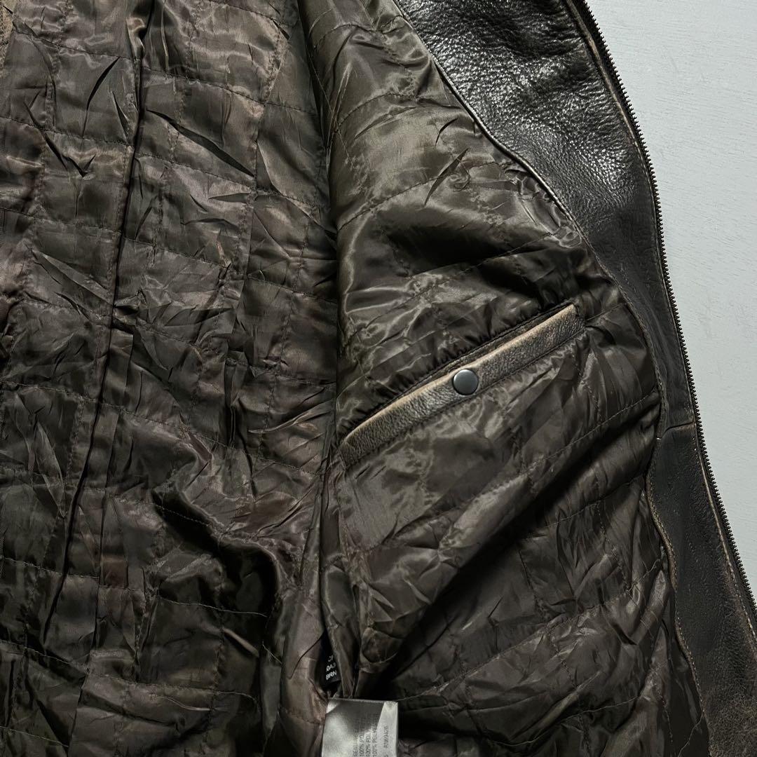大きいサイズ✨　A-2レザージャケット　スイングトップ　ショート丈　短丈　XXL