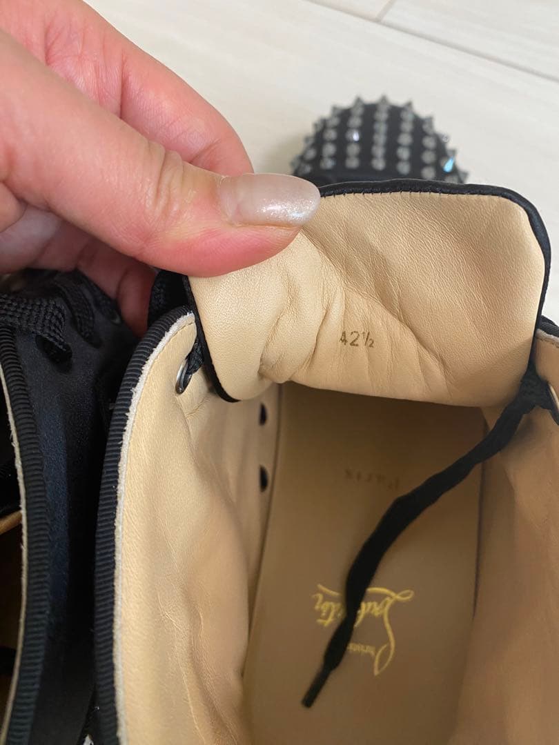 クリスチャンルブタン ルイ・ハイトップ・スパイク・スニーカー