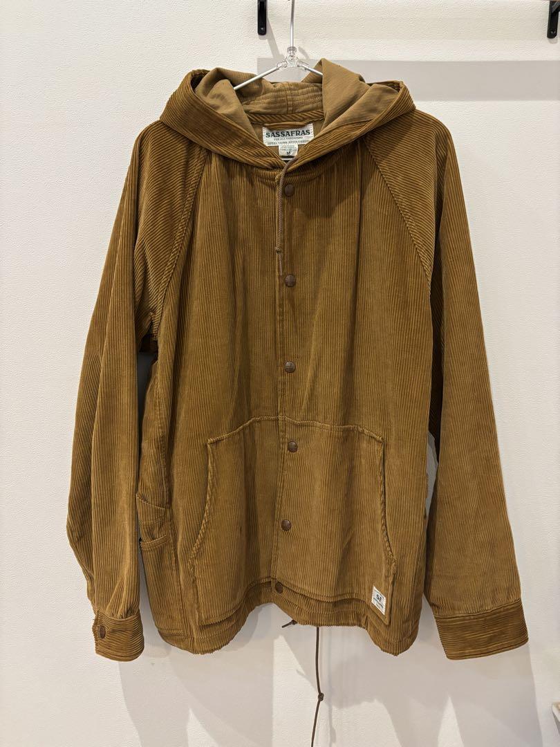 SASSAFRAS WORN GARDEN コーデュロイフードジャケットサイズM