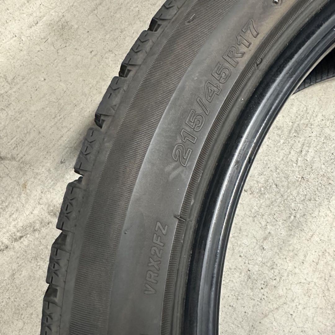 バリ溝 倉庫保管品 215/45R17 BLIZZAK VRX2 2019年製造