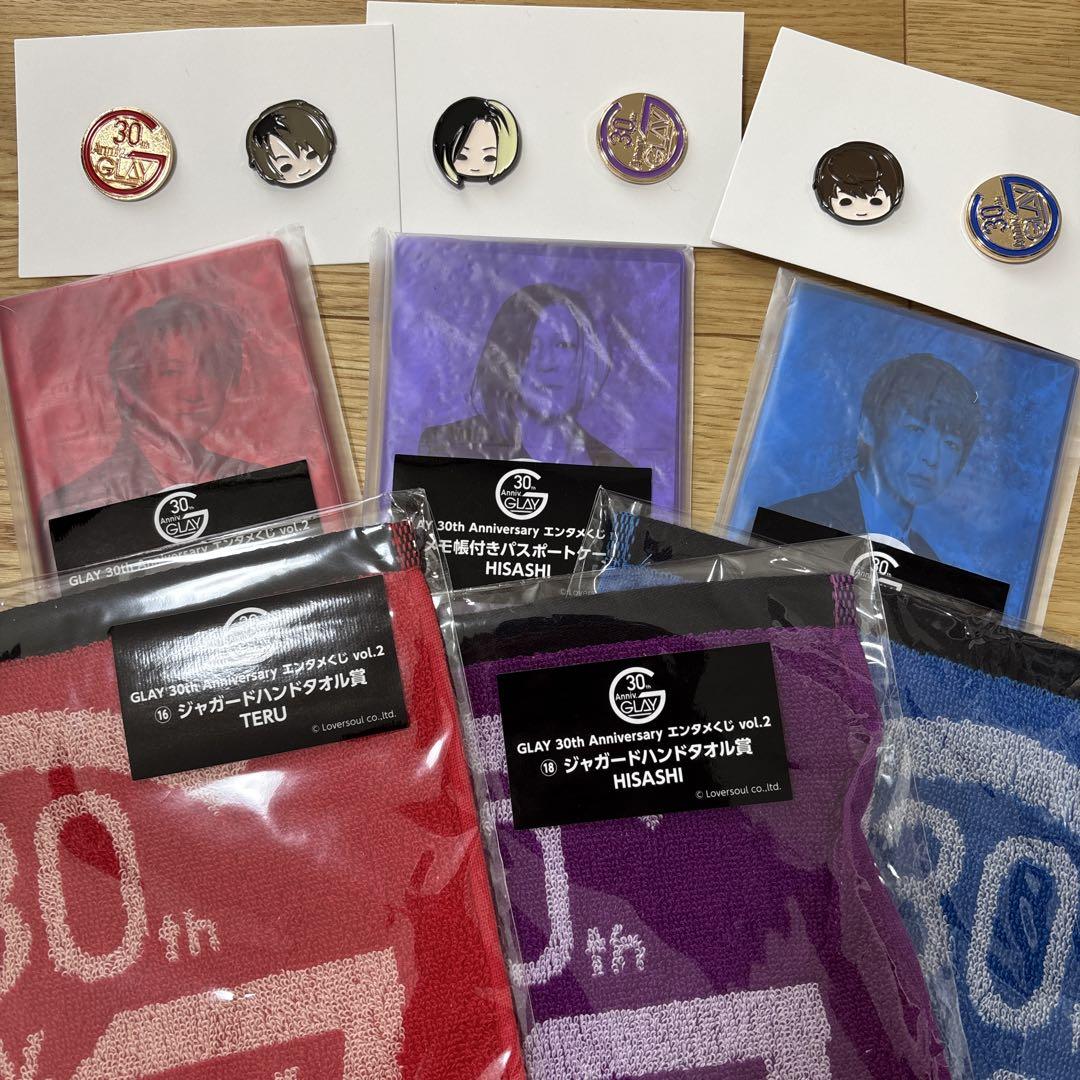 GLAY エンタメくじ パスポートケース ピンズセット HISASHI