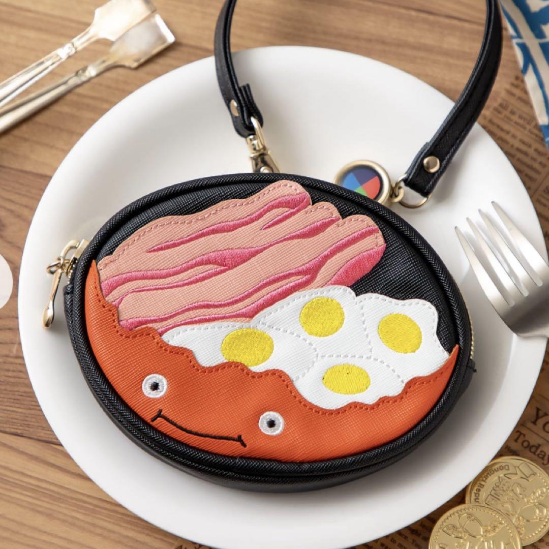 ハウルの動く城 リール付きコインカードケース カルシファーとベーコンエッグ