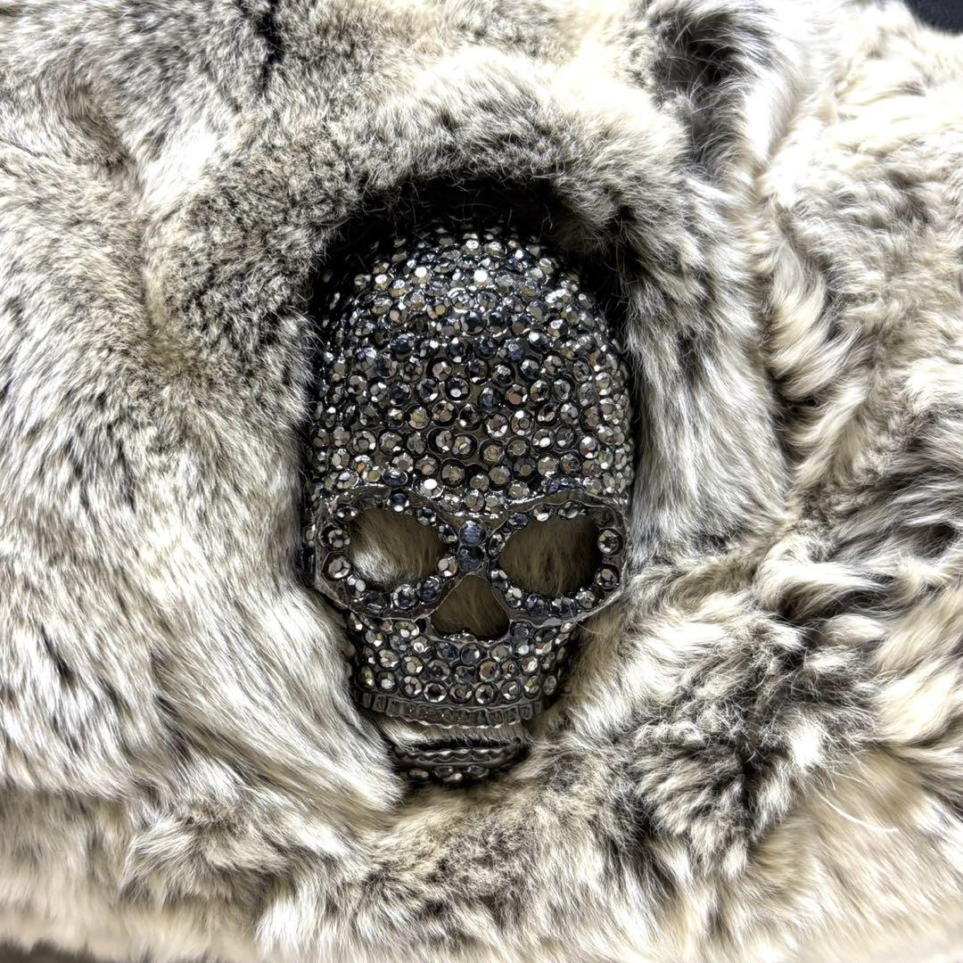 美品・希少】THOMAS WYLDE スカル ファー トートバッグ 黒