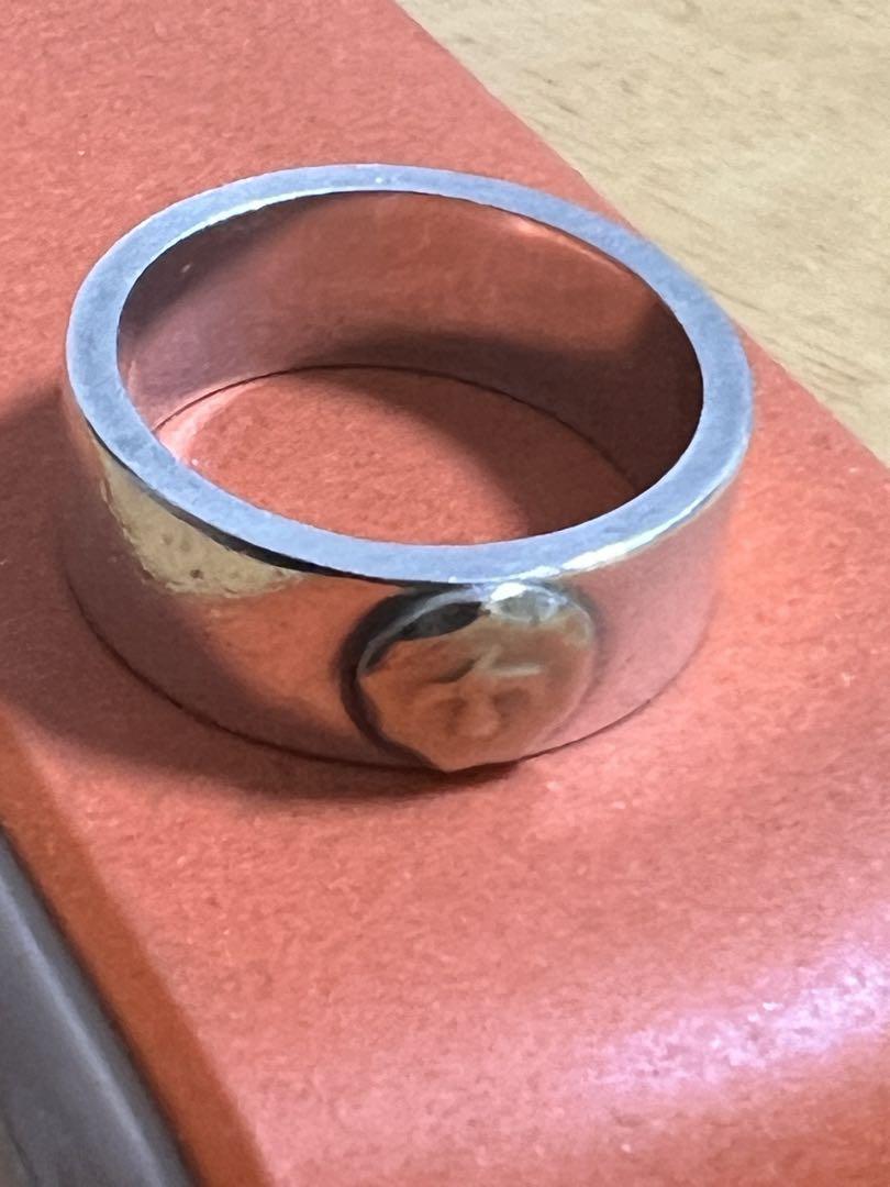 ★ゴローズ　Goros 金メタル付き　平打ちリング　19号