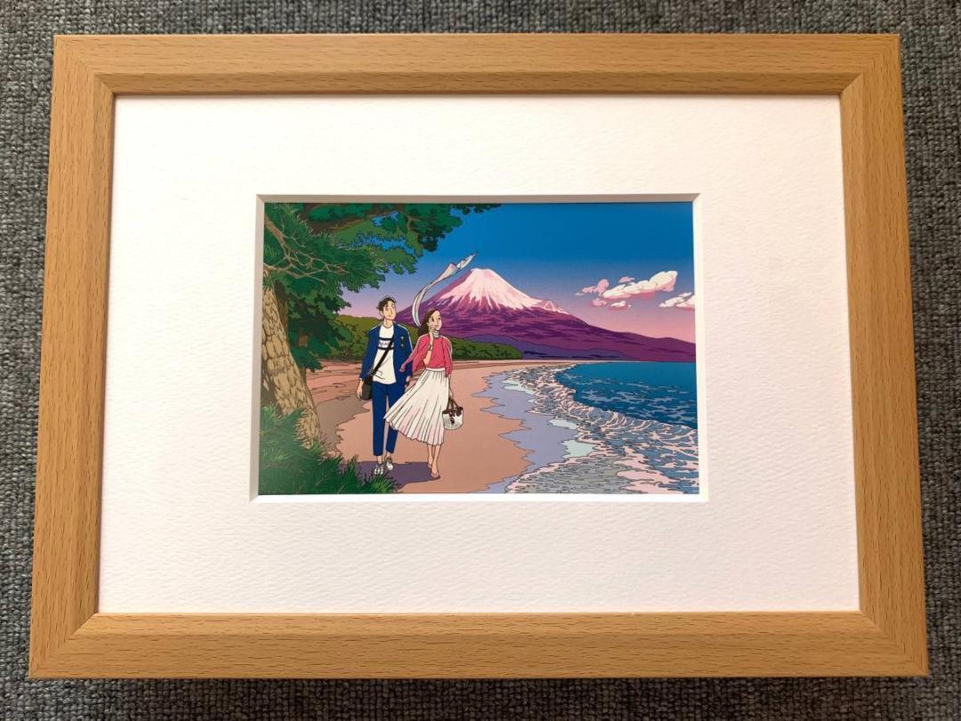 わたせせいぞう『はごろも舞う茜雲』 B5サイズ 額入り 印刷物