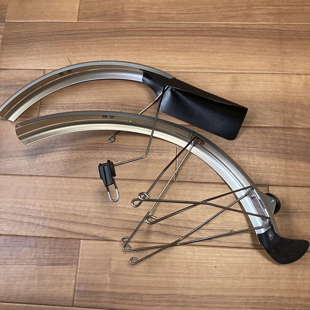 BROMPTON 純正泥除け前後セット　シルバー　ほとんど未使用 BROMPTON 純正泥除け前後セットシルバーほとんど未使用