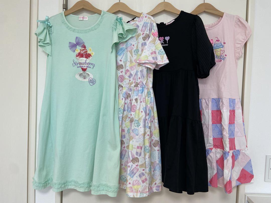 メゾピアノ 140⭐︎夏物ワンピース4点⭐︎