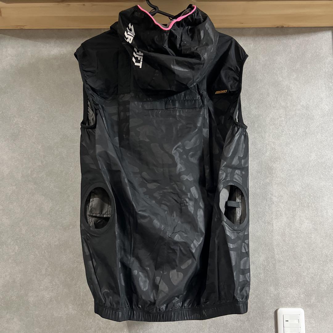 BURTLE AC2064 空調服 ベストL カモフラブラック（ピンク