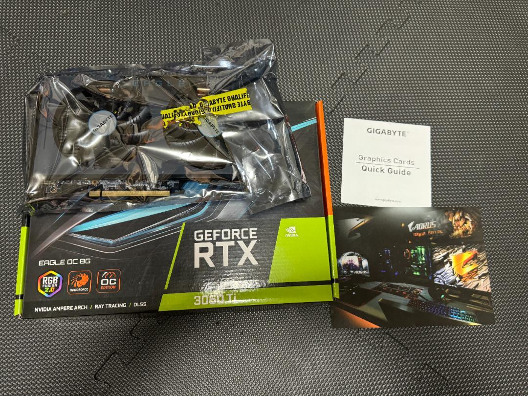 グラフィックボード・グラボ・ビデオカード Gigabyte GeForce RTX 3060 Ti Eagle OC 8G