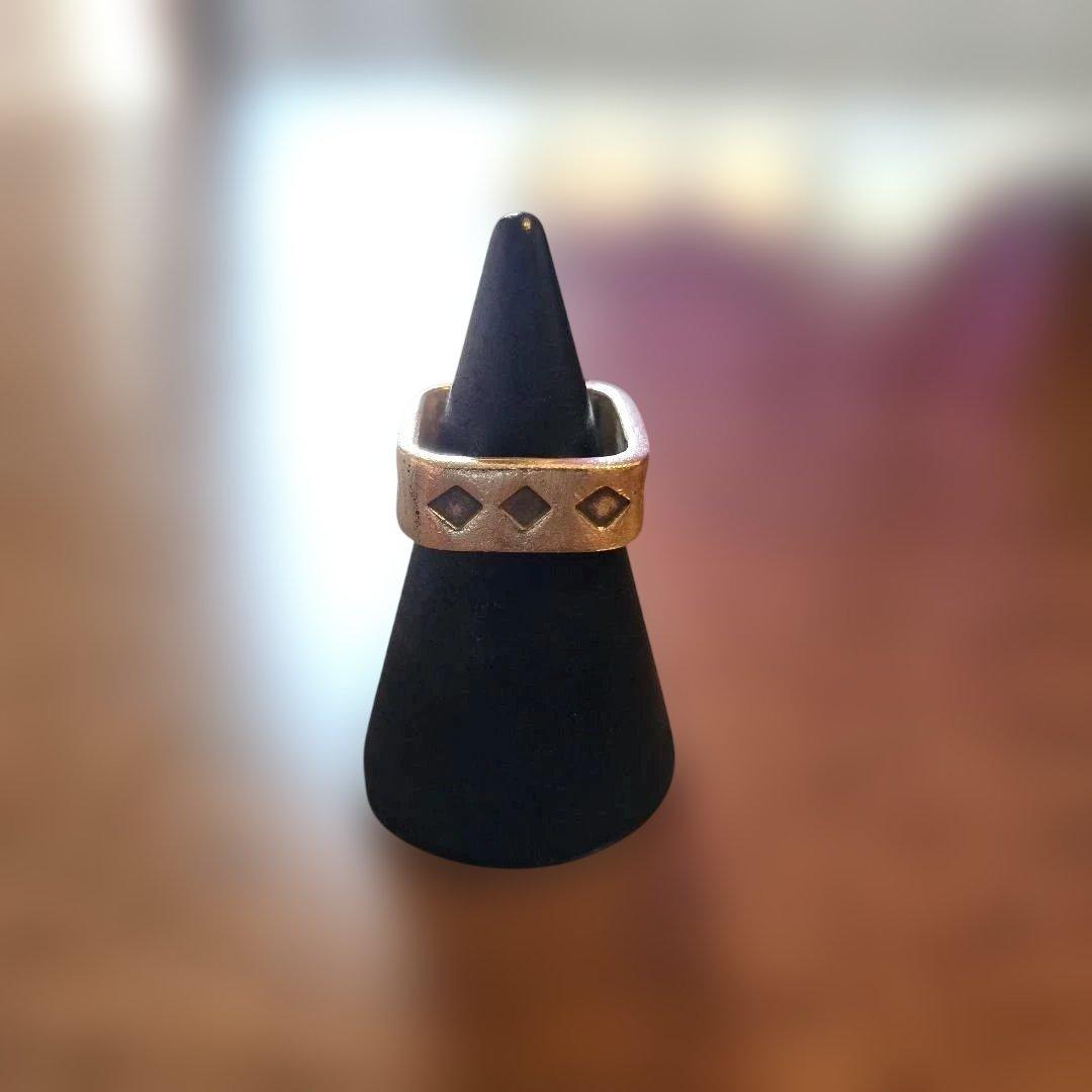 カレンシルバー　リング　8号　四角　シルバーアクセサリー　シルバー