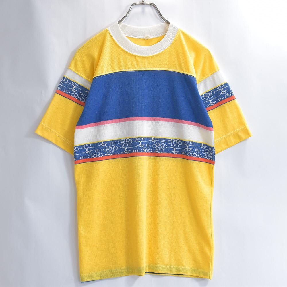 80s Vintage 1980 オリンピック USA 切替デザイン Tシャツ