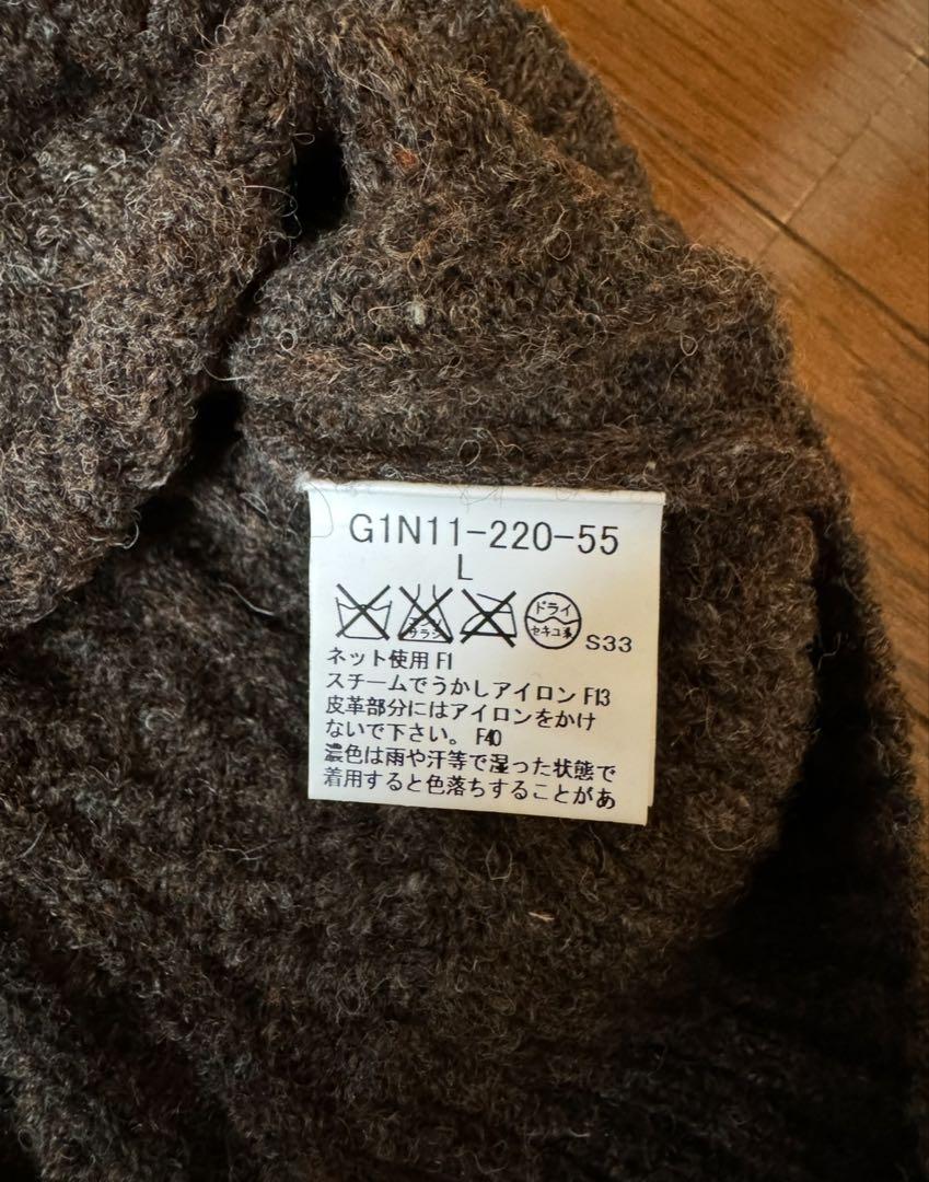 MACKINTOSH ダークブラウン ニットセーター Lサイズ