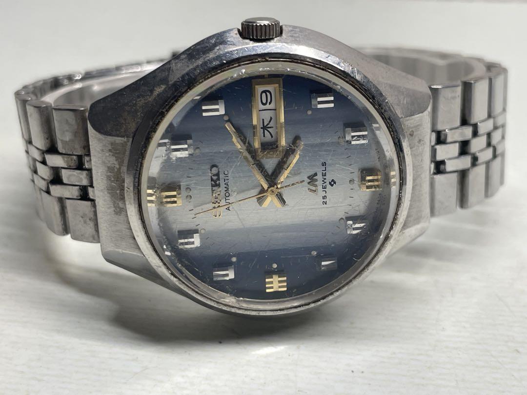 SEIKO LM モードマチック 自動巻青 25石