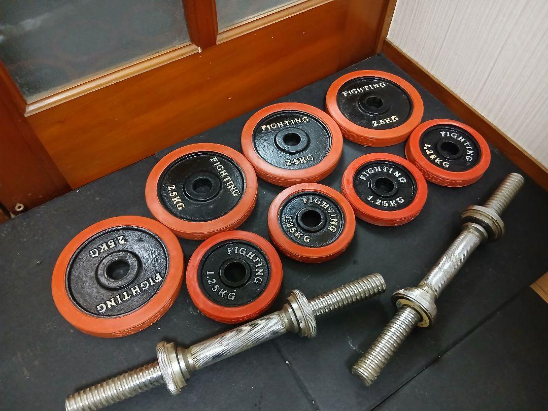 FIGHTING ROAD ダンベル10kg x 2個 - メルカリ