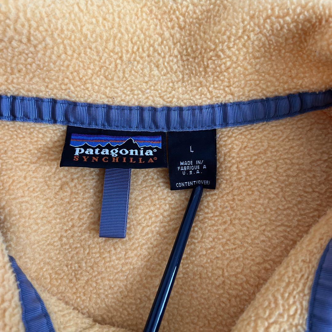 アメリカ製 patagonia パタゴニア スナップT シンチラ フリース L