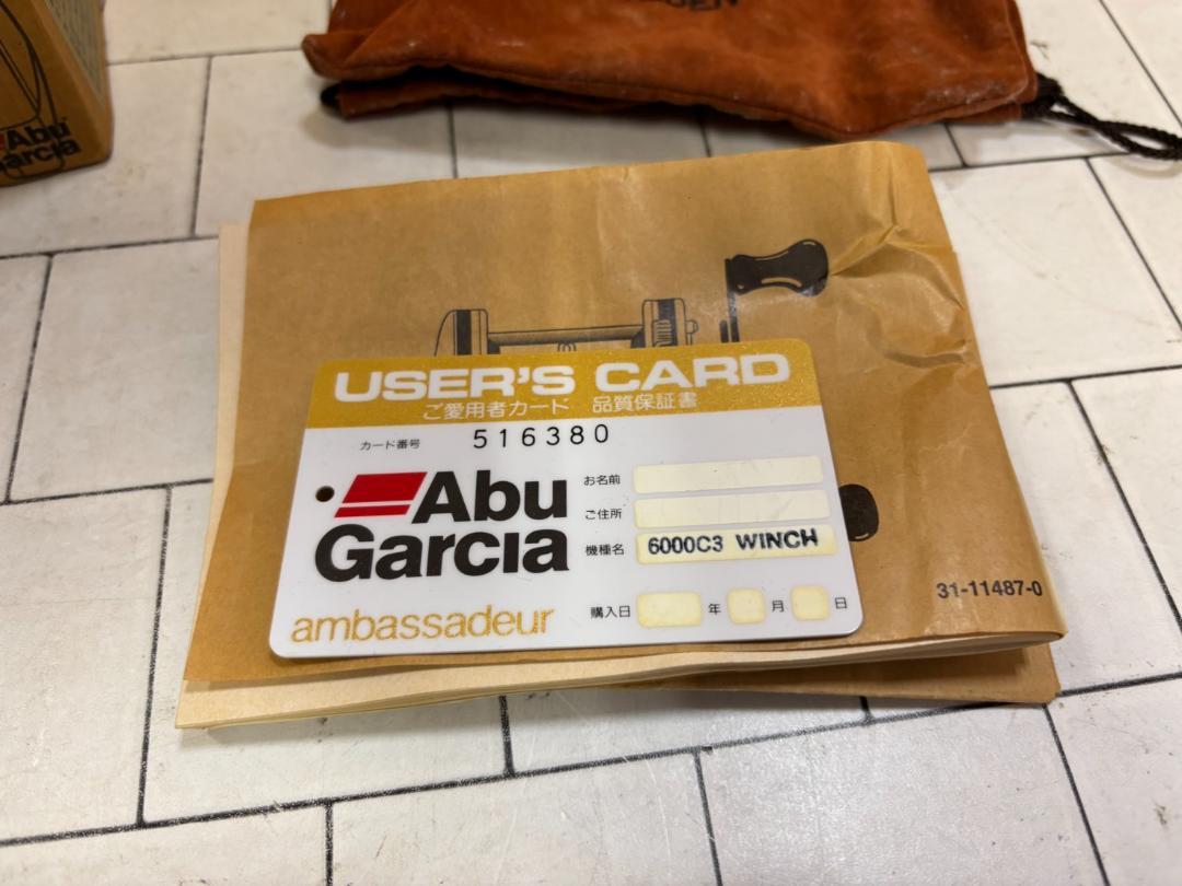 【中古品】AbuGarcia ambassadeur 6000C3 リール